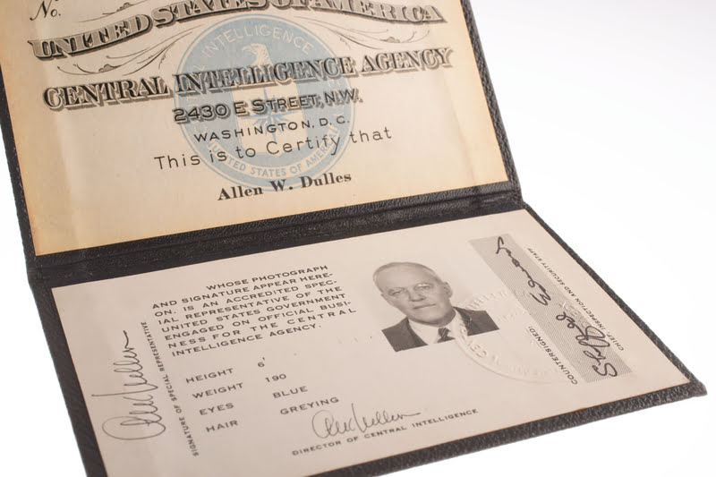Allen W. Dulles'ın kimlik kartı